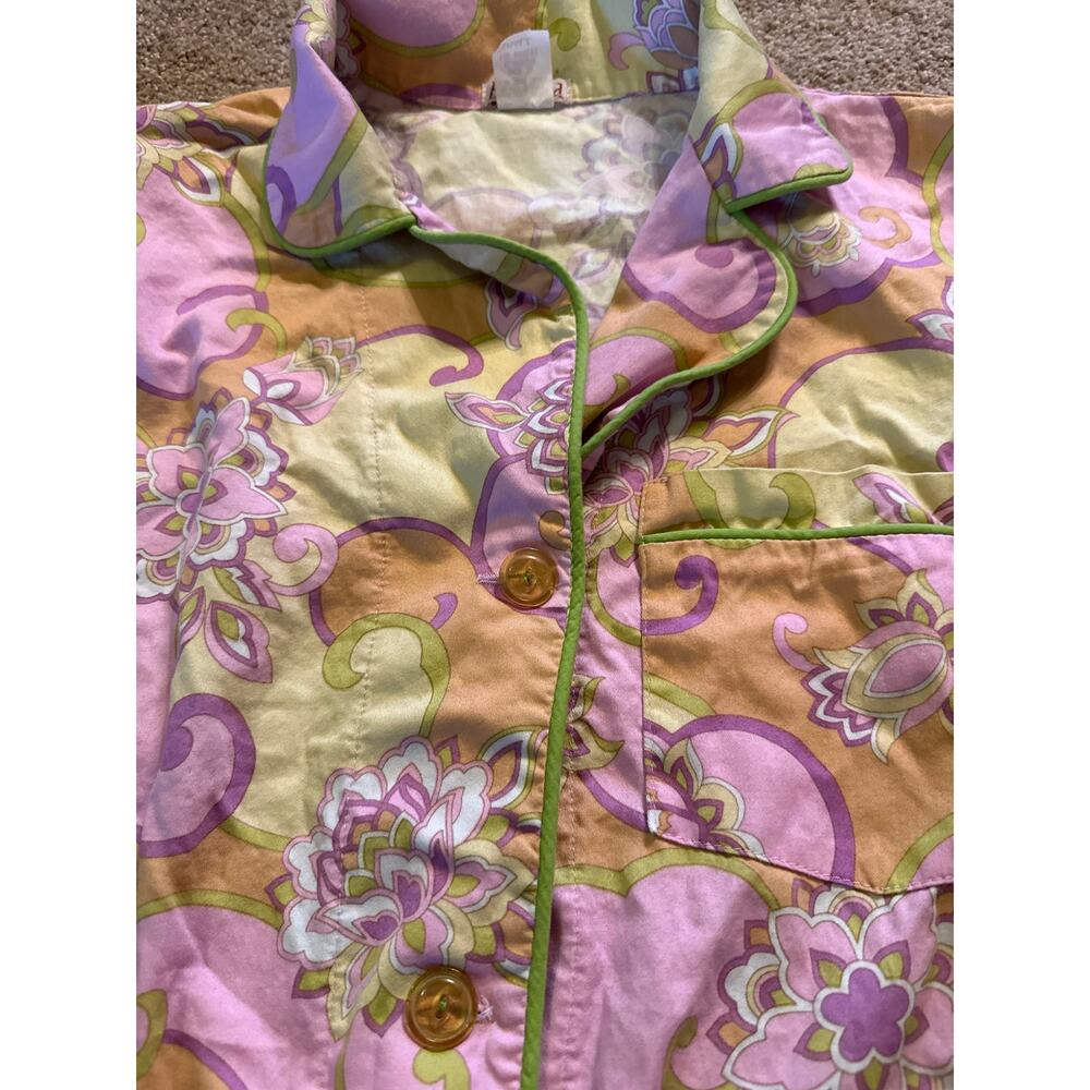 BEDHEAD, vintage pajama set, retro floral pattern, size Small S - Picture 3 of 6